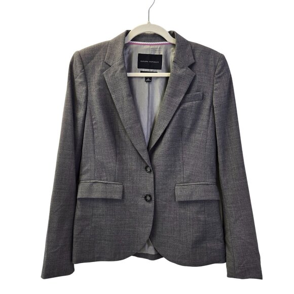 Banana Republic Wool Blend Two Button Blazer Jacket Size 6 - Picture 1 of 7